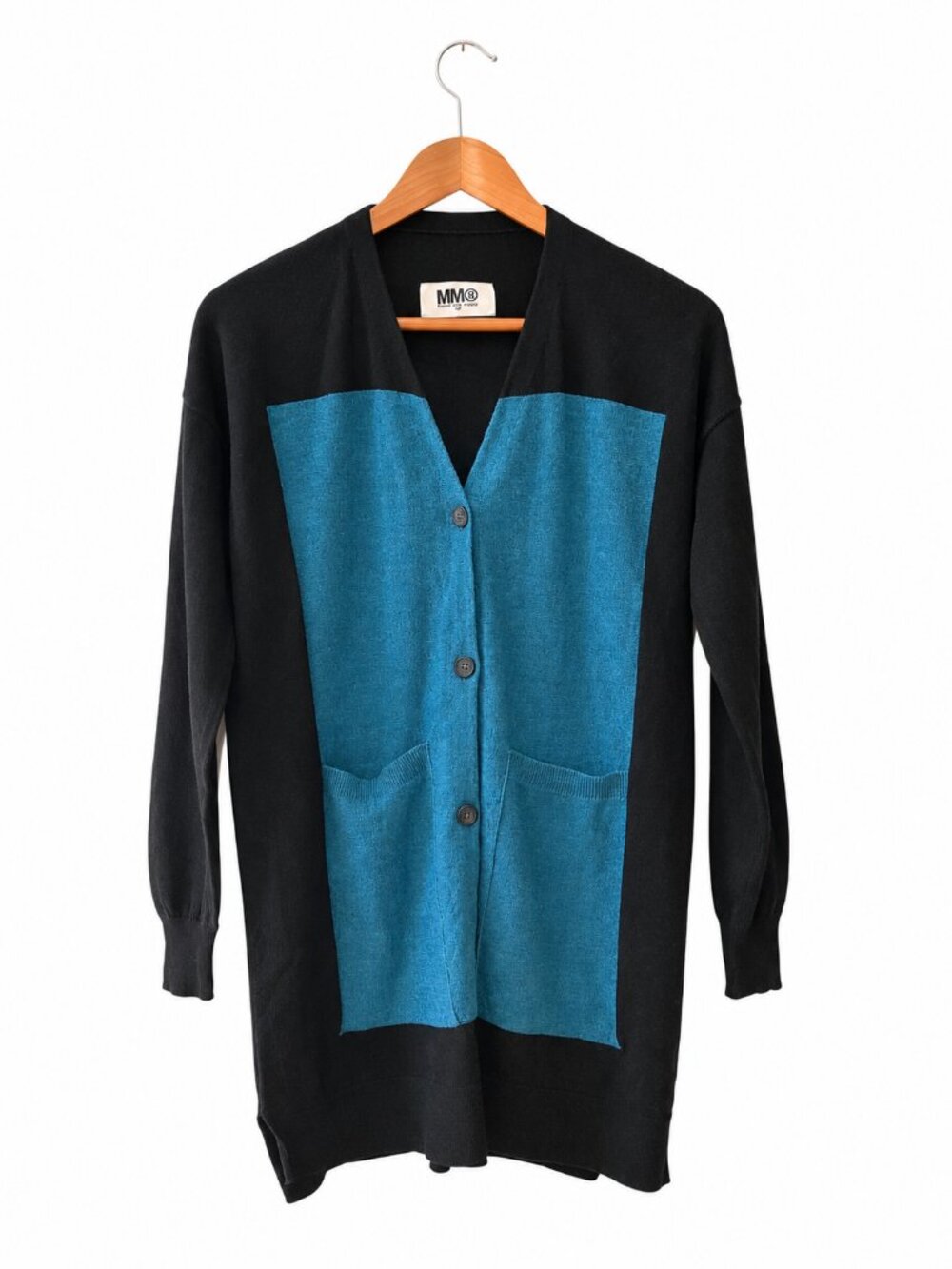 MM6 Maison Margiela Shirt Cardigan Blue Black Size XS